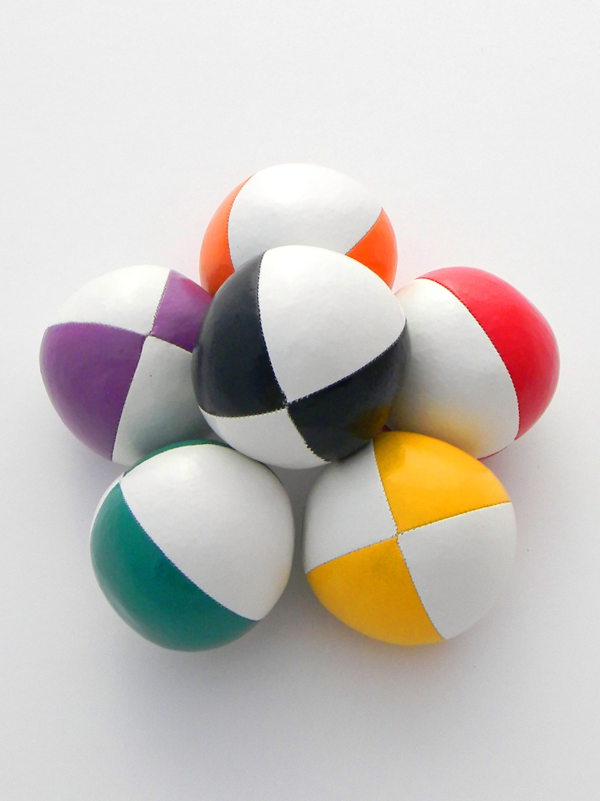 Vinyl Beanbags, A Soft Juggling Ball Vinyl Beanbag 4 Panel Juggling Balls - Vinyl Beanbags, A Soft Juggling Ball