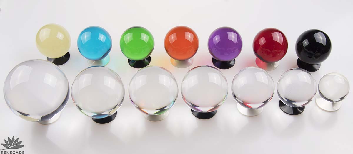 85mm acrylic clear contact juggling ball 