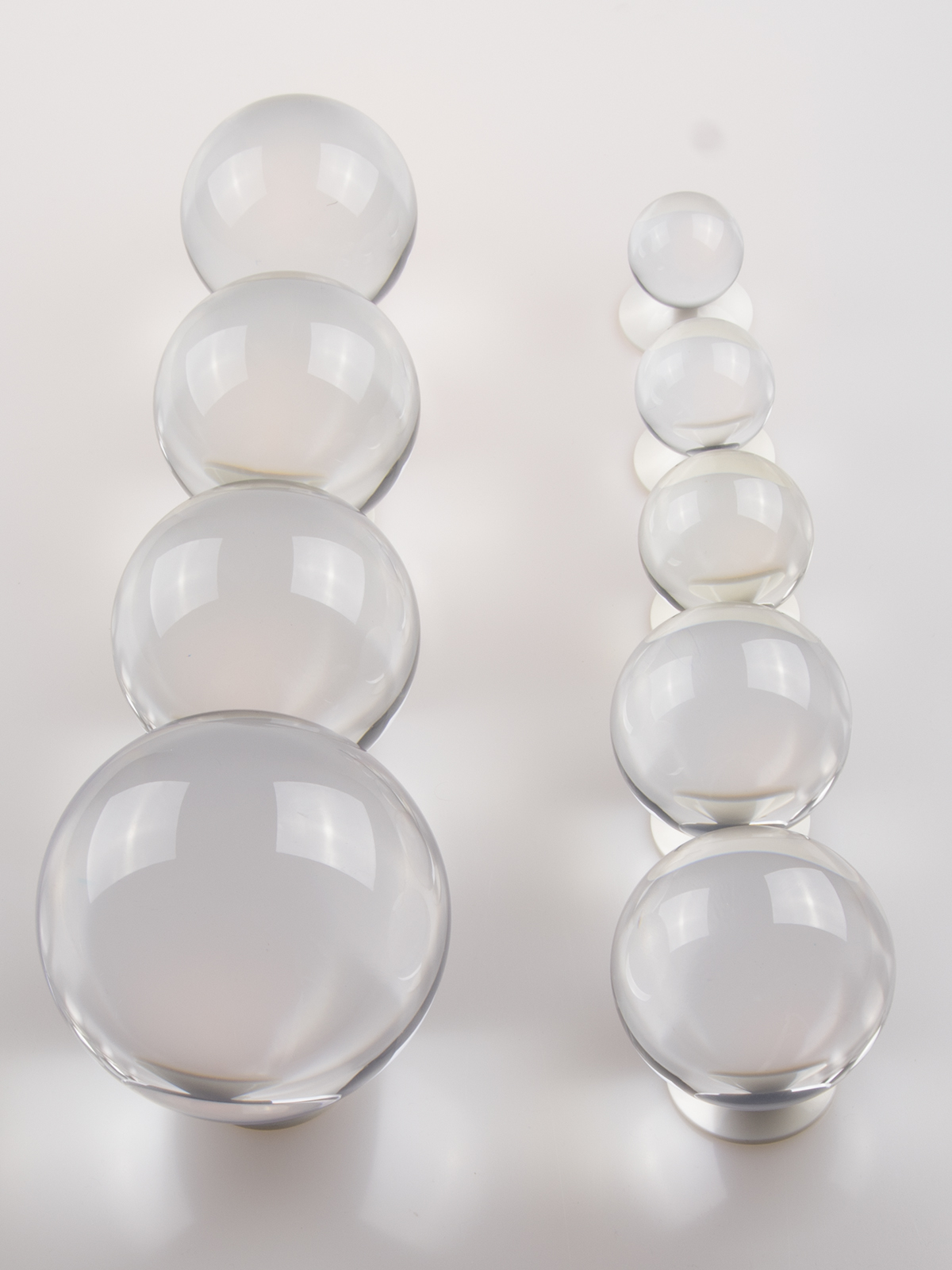 Big Blue Clear Transparent Translucent Acrylic contact Juggling ball 100mm 640g 