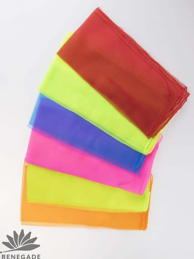 colorful juggling scarves
