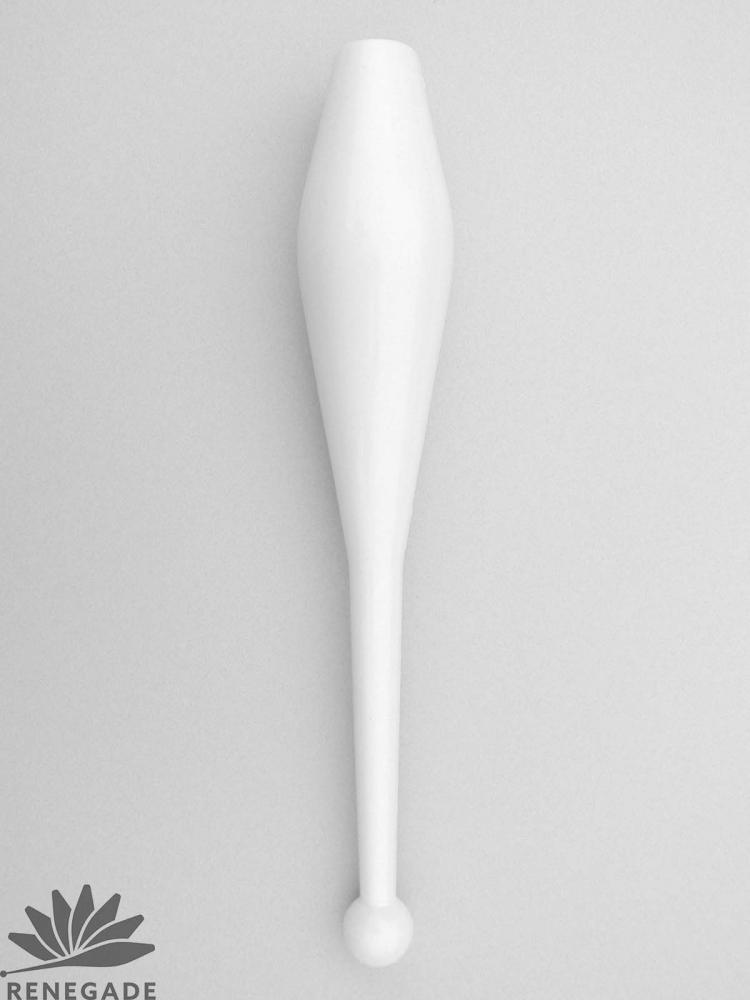white one-piece juggling pin