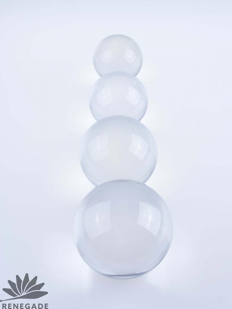 Clear UV Translucent Blue Acrylic contact Juggling ball 90mm 490g Pouch 