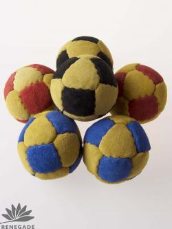 suede juggling ball paneled