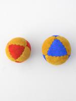 eight panel juggling ball size comparison