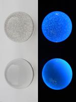 Myth Fluorescence Acrylic Crystal Contact Juggling ball 76mm 300g Pouch Blue 