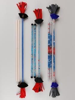 Mister M Flower Sticks Set Foldable Devil Sticks, Multicolor Juggling  Sticks for All Ages