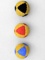 colored Suede juggling balls