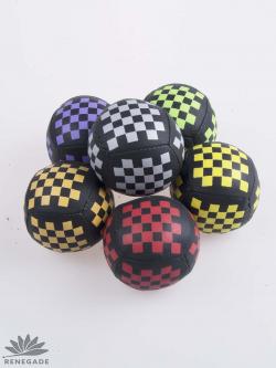 Black Checks PU Beanbag (65mm, 115 grams) 