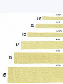 Puro Kevlar (100%) Flat Wick 25mm, 50mm, 70mm, 100mm