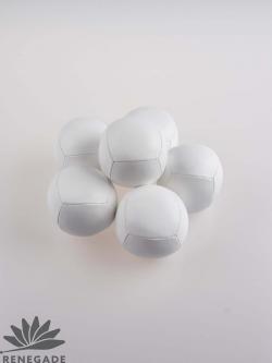 White PU Beanbag Six Panel (64mm, 115 grams)