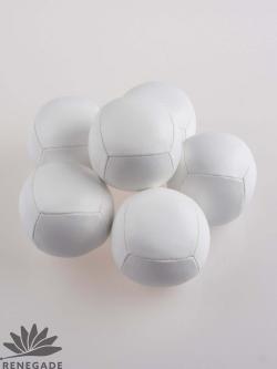 White PU Beanbag Six Panel (68mm, 125 grams)